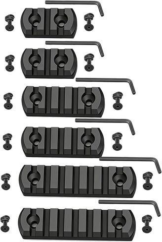 8 Pack Picatinny Rail Polymer Picatinny Rail Single Picatinny Rail 5 7 9 11 Slots Black in Saudi Arabia