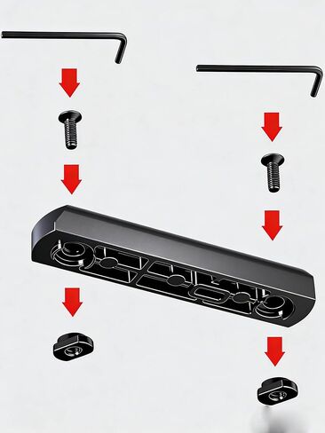8 Pack Picatinny Rail Polymer Picatinny Rail Single Picatinny Rail 5 7 9 11 Slots Black in Saudi Arabia