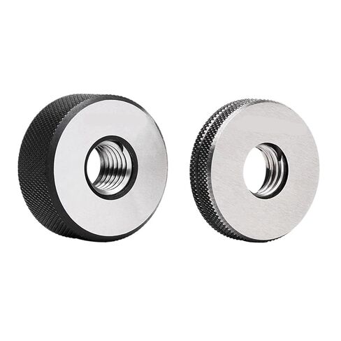 1 Set (1 Pass Gauge + Stop Gauge) 6e M14-M18 Standard Metric fine Tooth Thread Ring Measuring Tool M14M15M16M17M18(M18X1.5 6e T Z) in Saudi Arabia