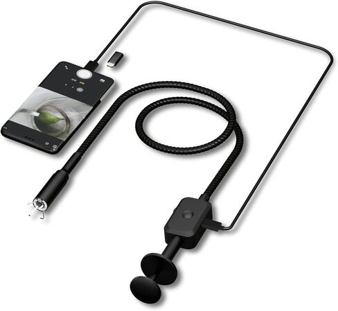 Visual Drain Clog Remover,Drain Snake Camera with HD Inspection, Aluminum Alloy Claw,Strong Magnetic Suction Head,Adjustable LED Light,Suitable for Blockage Detection Cleaning and Item Retrieval in Kuwait