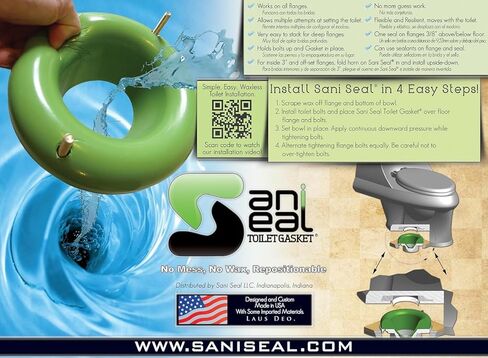 Commercial Toilet & Drain Clog Prevention Device + Sani Seal Combo Pack, Heavy-Duty Plumbing Guard, Made in USA, Easy Tool-Free Installation, Prevents Pipe Blockages (1 Combo Pack) in Saudi Arabia