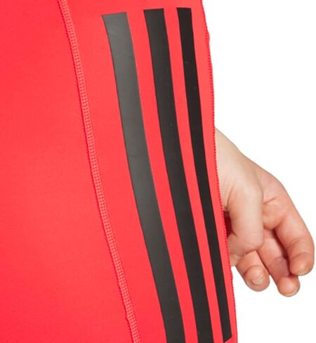 adidas Womens Optimé 3-Stripes 14 Athletic Shorts Casual - Red in Saudi Arabia