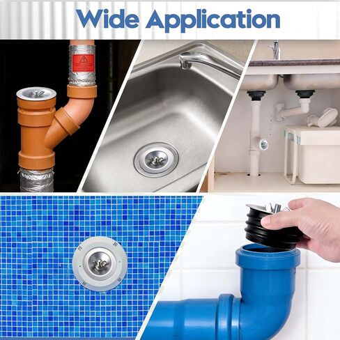 3 Inch Sewer Cleanout Cap Mechanical Test Plug Expansion Drain Stopper with Wing Nut, Rubber Sewer Drain Cover End of Pipe Gripper Mechanical Plug Suitable for Most Pipes Sink Pools in Saudi Arabia