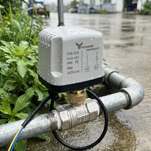 Stainless Steel Electric Ball Valve 3/4" DN20, IP65 Waterproof 2-Way Valve with DC 9V-36V Low Noise Actuator (8Nm) for Water & Air Systems, HVAC, Plumbing, Industrial Use in Saudi Arabia