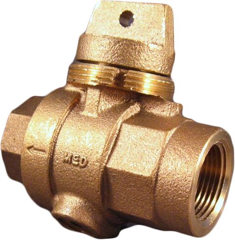 AY McDonald 1" 6005 Series Stop and Waste Valve with Threaded Top in Saudi Arabia