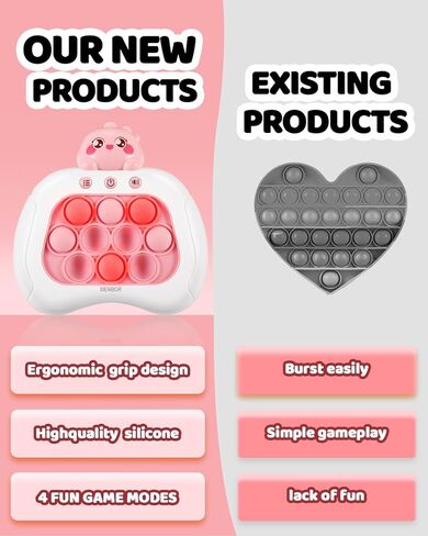 Handheld Game for Kids 6-12，4 Modes Games, A Toy Game Machine That Exercises Reaction Ability and Improves Concentration |Teens Boys & Girls Ages 3-12 Years Old & Up in Saudi Arabia