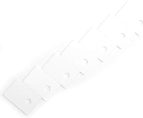 Alumina Ceramic Insulating Sheet High Hardness Cooling Pad for Industrial Use 100PCS, White, 3.2mm Hole, Alumina Material in Saudi Arabia