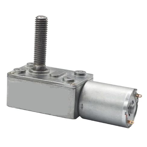 JGY-370-M8 عزم دوران عالي منخفض دورة في الدقيقة تيار مستمر دودة موتور تروس 8 مللي متر * 33 مللي متر عمود المسمار الناتج مع شفة المسمار 10 دورة في الدقيقة تيار مستمر 6 فولت in Kuwait