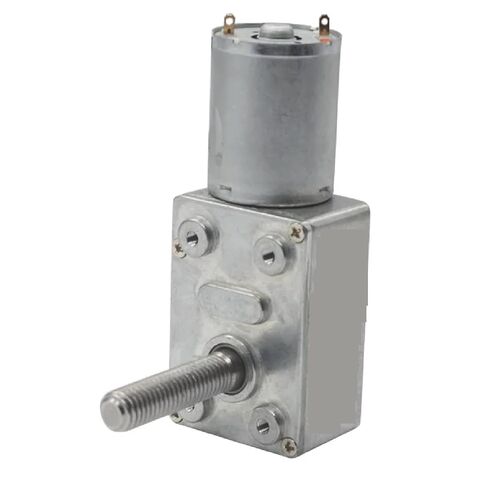 JGY-370-M8 عزم دوران عالي منخفض دورة في الدقيقة تيار مستمر دودة موتور تروس 8 مللي متر * 33 مللي متر عمود المسمار الناتج مع شفة المسمار 2 دورة في الدقيقة تيار مستمر 6 فولت in Kuwait