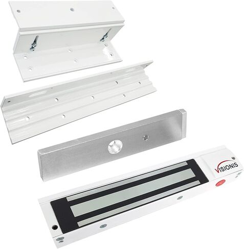 Visionis FPC-5192 قفل كهرومغناطيسي داخلي بوزن 600 رطل مع دعامة L وZ بوزن 600 رطل للتحكم في الوصول إلى الباب الداخلي Maglock in Kuwait