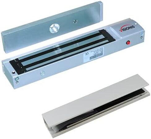 Visionis FPC-5192 قفل كهرومغناطيسي داخلي بوزن 600 رطل مع دعامة L وZ بوزن 600 رطل للتحكم في الوصول إلى الباب الداخلي Maglock in Kuwait
