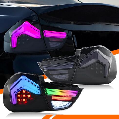 أضواء خلفية LED لـ 2009-2012 BMW E90 328i 335i 3-Series 4dr سيدان الضوء الخلفي مجموعة عدسة مدخنة/مصباح خلفي جانبي للسائق والركاب in Kuwait