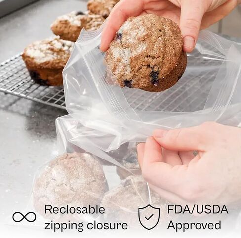 Resealable Poly Bags for Storage, 7 x 9 Inch, 1000 Pack, 2 Mil, Zipper Lock Closure, Reclosable Plastic Zip Bags, Plain in Saudi Arabia