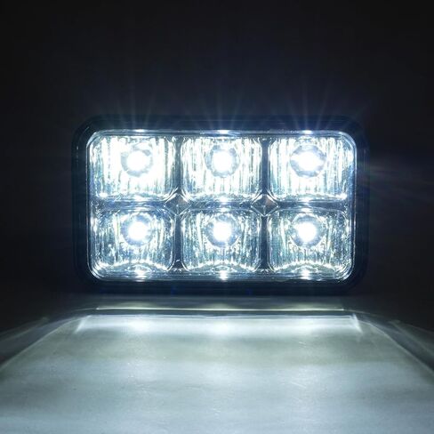 ALMULOO Golf Cart Headlight Clear LED Lens Compatible with 1996-Up EZGO ST350 & 1980-1994 EZGO Marathon/EZGO Workhorse Models Golf Cart Plastic Headlight Chrome Housing in Saudi Arabia