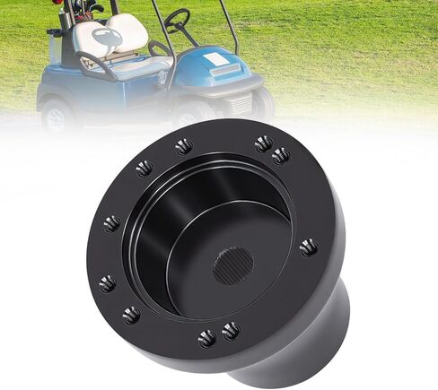 محول عجلة قيادة عربة الجولف Podoy متوافق مع Yamaha G2-G29 Drive/Drive 2 عربات جولف، يناسب عجلة قيادة عربة الجولف ذات 5-6 فتحات، محول محور عجلة القيادة ملحقات عربة الجولف من الألومنيوم الأسود in Kuwait