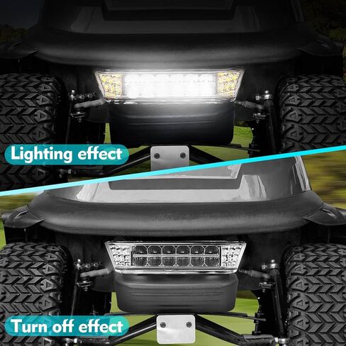 Golf Cart LED Head Light with Bumper Replacement for Club Car Precedent 2004-UP Electric Golf Carts Front Replace Head Light 12V in Saudi Arabia