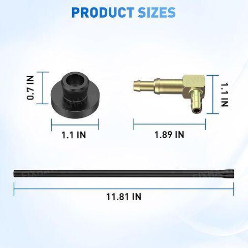 Golf Cart Siphon Tube and Siphon Tube Grommet, Fits for EZGO 1989-UP Gas Model Vehicles, Replace OEM# 73816G01 70988G01 in Saudi Arabia