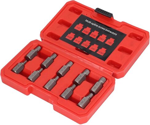 ciciglow Multi Spline Screw Extractor Set for Broken Screws Bolts Removal Tool, Hex Head Left Spiral Extractors in Saudi Arabia