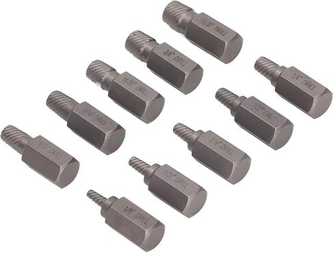 ciciglow Multi Spline Screw Extractor Set for Broken Screws Bolts Removal Tool, Hex Head Left Spiral Extractors in Saudi Arabia