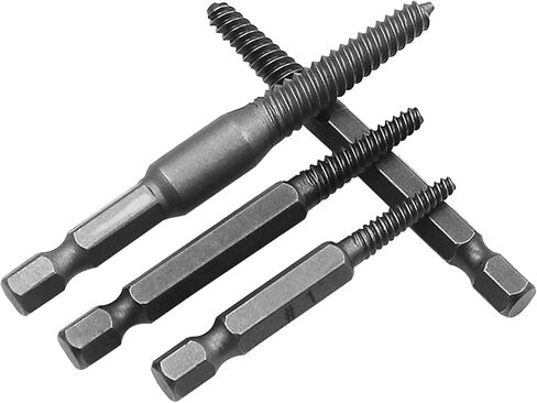 /Set Hexagonal Shank Screw Extractor Practical Flute Bolt Extractor Set Easy Out Screwdriver Extractor in Saudi Arabia