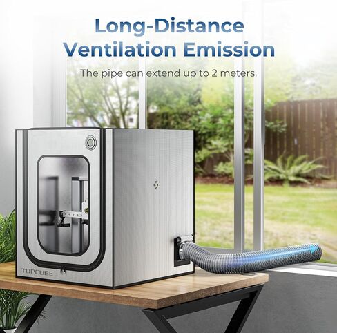 Adjustable Ventilation Kit for 3D Printer Enclosure, Fan Fume Exhaust Pipe Kit with Filter & Powerful Exhaust Fan, Efficient Ventilation, Exhaust Odors Smoke and Dust in Saudi Arabia