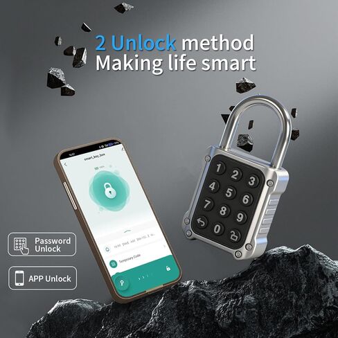 قفل رقمي من بلوسوم لخزانة الصالة الرياضية الذكية 9 أرقام مع أضواء LED دخول ذكي بدون مفتاح للمدرسة والسقيفة والسياج (SY701) in Kuwait