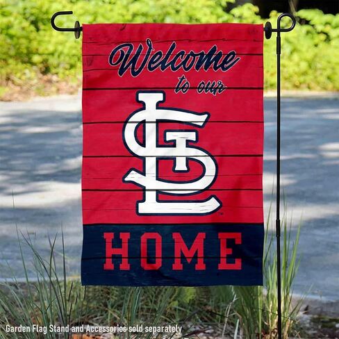 St. Louis Cardinals Welcome To Our Home Double Sided Garden Flag in Saudi Arabia