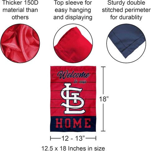 St. Louis Cardinals Welcome To Our Home Double Sided Garden Flag in Saudi Arabia