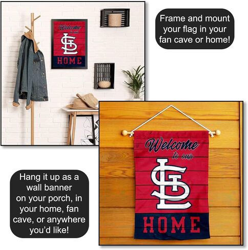 St. Louis Cardinals Welcome To Our Home Double Sided Garden Flag in Saudi Arabia