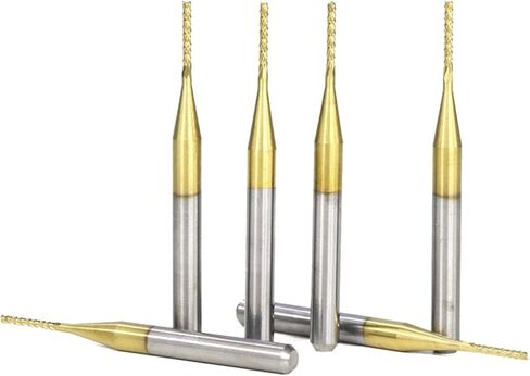10pcs 0.8-3.175mm Carbide End Mill Engraving Milling Cutter CNC Router Bits Titanium Coated Carbide Milling Cutter Engraving Edge Cutter CNC Router Bits(10pcs 1.1mm) in Saudi Arabia