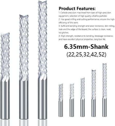 1 قطعة PCB قاطعة المطحنة 6.35 مللي متر عرقوب ماكينة بتحكم رقمي بالكمبيوتر قاطعة المطحنة كربيد Endmills مطحنة نهاية الذرة للخشب البلاستيك النقش سكين ملف دوار القاطع in Kuwait