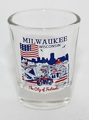 Milwaukee Wisconsin Great American Cities Collection Shot Glass in Saudi Arabia