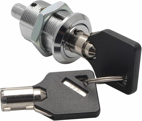 JK523 Machine Lock Cylinder Metal Key Cam Lock with 19mm Hole Size 1Pcs in Saudi Arabia