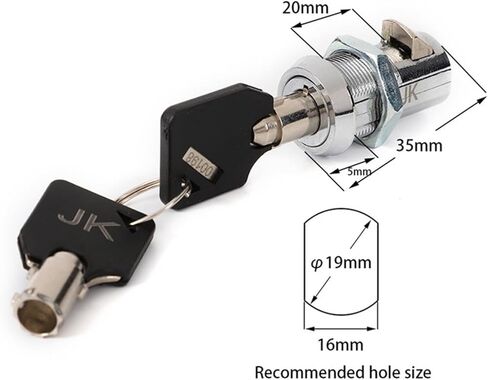 JK521 Backing Plate 19mm Zinc Alloy Die-Casting Cam Lock 1Pcs in Saudi Arabia