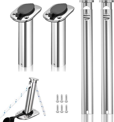 حامل مصد القارب من الفولاذ المقاوم للصدأ 304، حامل قضيب تثبيت قابل للتعديل لخطوط الحاجز، مربط حاجز بحري 15 درجة للعائم، اليخت، الإرساء in Kuwait