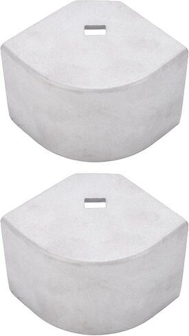 2Pcs Pontoon Boat Corner Caps, 90 Rounded Aluminum Deck Corner Protection, Height: 2-1/2in to 2-5/8in, Top Diagonal Length: 4-1/16in to 4-3/16in, for Boat in Saudi Arabia