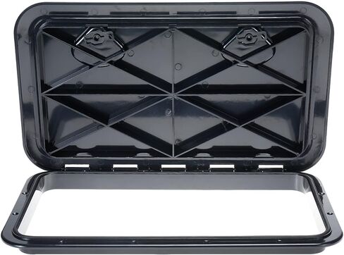 Boat Hatch 24" X 14", 180 Degree Lid Hinge Boat Deck Hatch, Marine Hatch with Non Slip Surface, Durable Construction Boat Access Hatch & Lid, Weatherproof and Easy to Install in Saudi Arabia