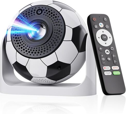 Mini Projector with WiFi and Bluetooth Auto Focus & Vertical Keystone Smart Portable Projector Android 13 with Built in Apps 1080P HD 4K Support w/ HDMI/USB Supported Home Movie Projector (White) in Kuwait