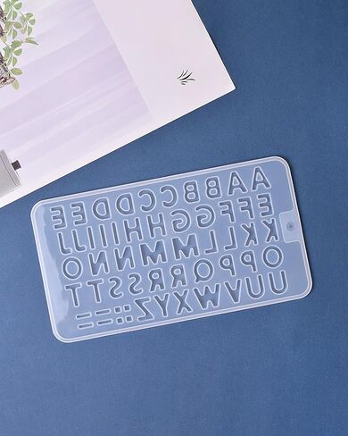 Alphabet Number Shape Silicone Mold Aromatherapy Gift Resin Mold DIY Can Make Unique Valentine's Day Gift Decorations White LCC1899-02 in Saudi Arabia