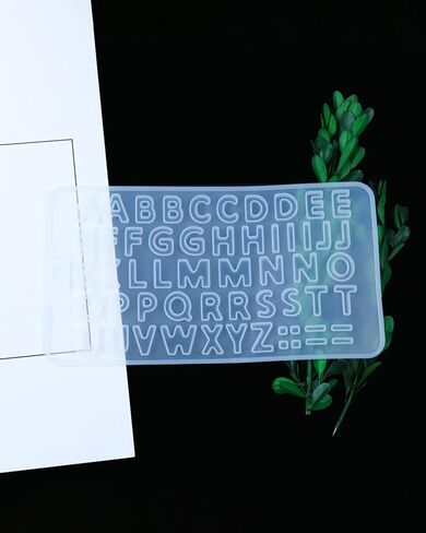 Alphabet Number Shape Silicone Mold Aromatherapy Gift Resin Mold DIY Can Make Unique Valentine's Day Gift Decorations White LCC1899-02 in Saudi Arabia
