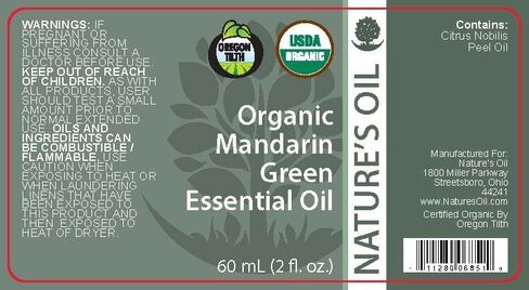 Nature's Oil 100% Pure Certified Organic Mandarin Green Essential Oil - 60ml in Saudi Arabia