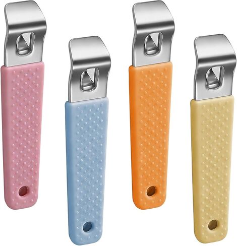 4 قطع فتاحة قارورة، أداة فك قارورة، فتاحة زجاجات الدواء، مع غطاء حماية من السيليكون غير القابل للانزلاق، مناسبة لفتح أغطية زجاجات السوائل عن طريق الفم، مناسبة للممرضات والصيدليات والعائلات. in Kuwait