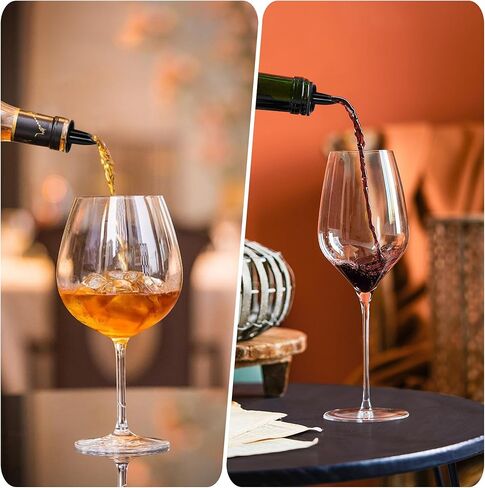 Liquor Pour Spouts for Bottles with Rubber Dust Caps, Classic Bottle Pourers with 3 Adapters for Alcohol, Olive Oil, Juices and Syrups Bottles, Bar Bartender Accessories, 3 Pack, Plastic in Saudi Arabia