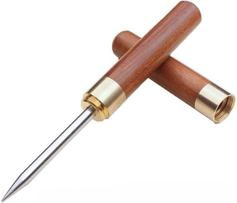 2-Pack Ice Picks with Non-Slip Wooden Handle – Stainless Steel Ice Breaker Tool with Cover for Freezers, Tea Knife, and More in Saudi Arabia