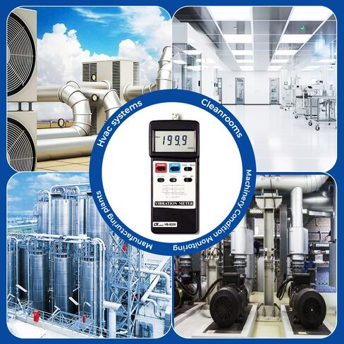 مستشعر اهتزاز ثلاثي المحاور/مراقبة صحة الآلات/مجموعة مراقبة الاهتزاز/محلل الاهتزاز الرقمي/اختبار اهتزاز الفضاء الجوي/أداة تشخيص الآلات الصناعية؛ الموديل: VB-8200 in Kuwait