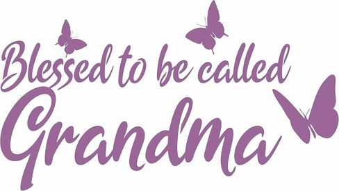 Blessed to be Called Grandma Butterfly - Die Cut Vinyl Window Decal/Sticker for Car/Truck (Lavender) in Saudi Arabia