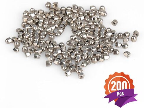 200 قطعة من أغطية لولبية معدنية سداسية للنظارات - متوافقة مع النظارات بدون إطار واختيار النظارات الشمسية، وإكسسوارات إصلاح النظارات المتينة in Kuwait