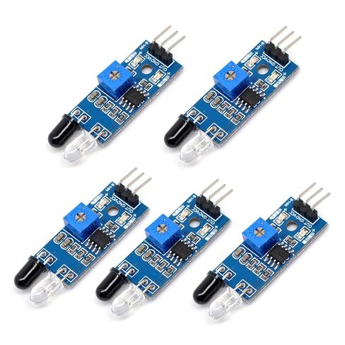 Oiyagai 5pcs IR Infrared Obstacle Avoidance Sensor Module for Arduino, Robot Smart Car, Line Tracking & Distance Detection (2–30cm) in Saudi Arabia