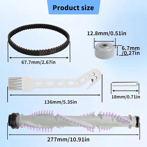 Vacuum Brush Roller Belt for Shark Navigator Lift-Away Replacement Parts NV350 NV351 NV352 NV355 NV356 NV356E NV357 NV42 NV22 UV440 with Vacuum Belt & Wheels, Replaces Parts No.117FFJ in Saudi Arabia