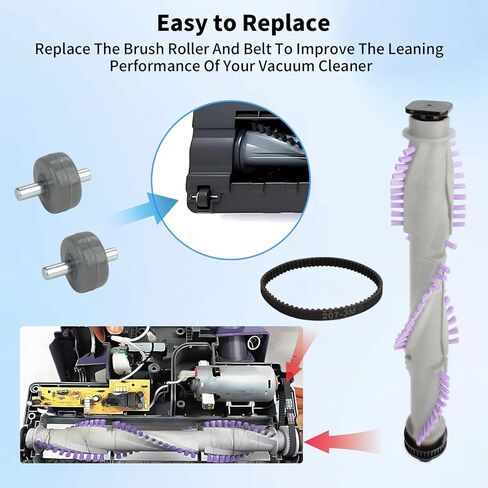 Vacuum Brush Roller Belt for Shark Navigator Lift-Away Replacement Parts NV350 NV351 NV352 NV355 NV356 NV356E NV357 NV42 NV22 UV440 with Vacuum Belt & Wheels, Replaces Parts No.117FFJ in Saudi Arabia